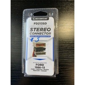 Scosche FD213SD  1986-2013 Ford Car Stereo Connector Wire Harness NEW